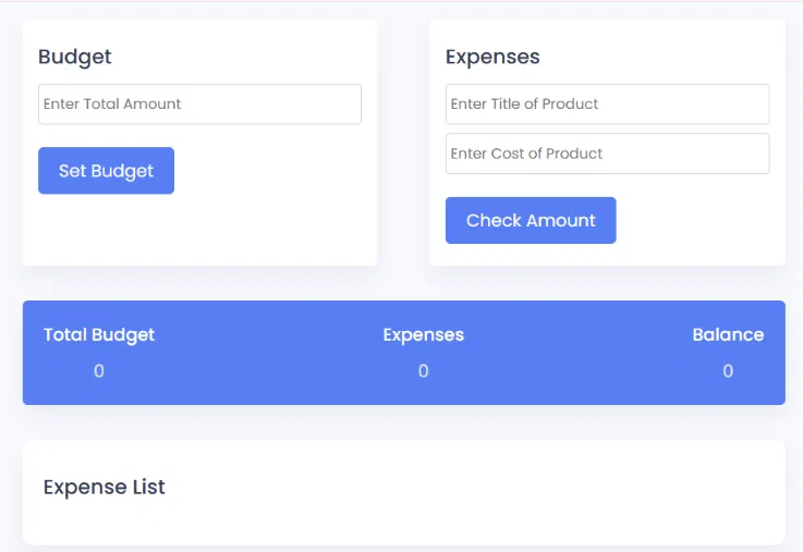 Budget App preview
